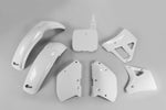 Yamaha YZ125 YZ250 YZ360, 1989-1990, White, UFO Plastics Kit OEM