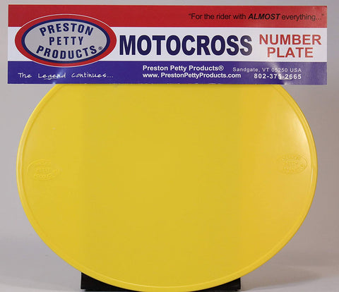 Preston Petty Oval Number Plates, White, Yellow or Green