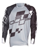 JT Racing USA-Hyperlite Checker Jersey, Black/Grey/White