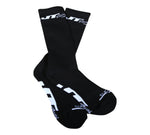 JT Racing-Crew Socks, Black/White
