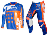 JT RACING USA-Flex-ExBox Jersey, Blue/Fluro Orange