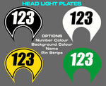 Preston Petty Headlight Number Plates (LED)
