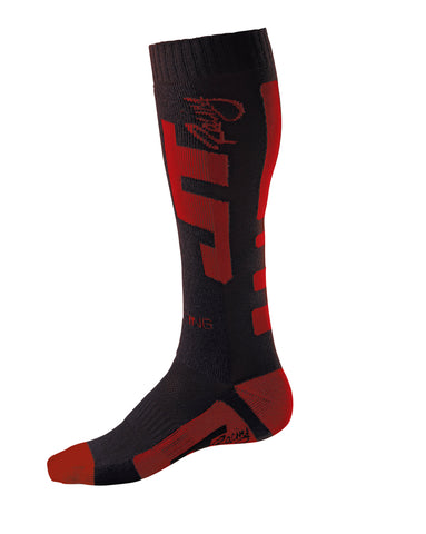 JT Racing USA-MX CoolMax Race Socks, Black/Red