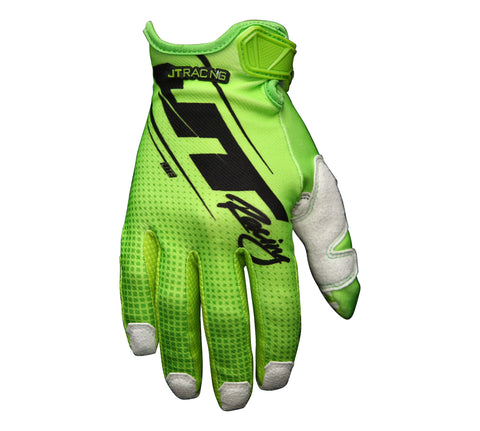 JT Racing USA-Lite16- Slasher Gloves, Fluro Green