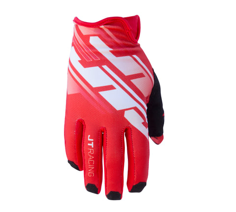 JT Racing USA-Pro-Fit Tracker, Glove, Red/White