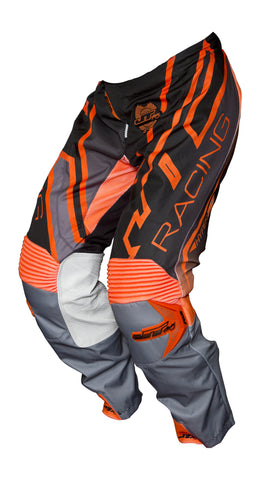 JT RACING USA Hyperlite Revert Pants, Grey/Black/Orange