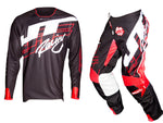 JT Racing USA-Hyperlite Shuffle, Jersey, Black/Fluro Red/White