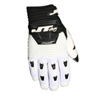 JT Racing Throttle Gloves, Black/White